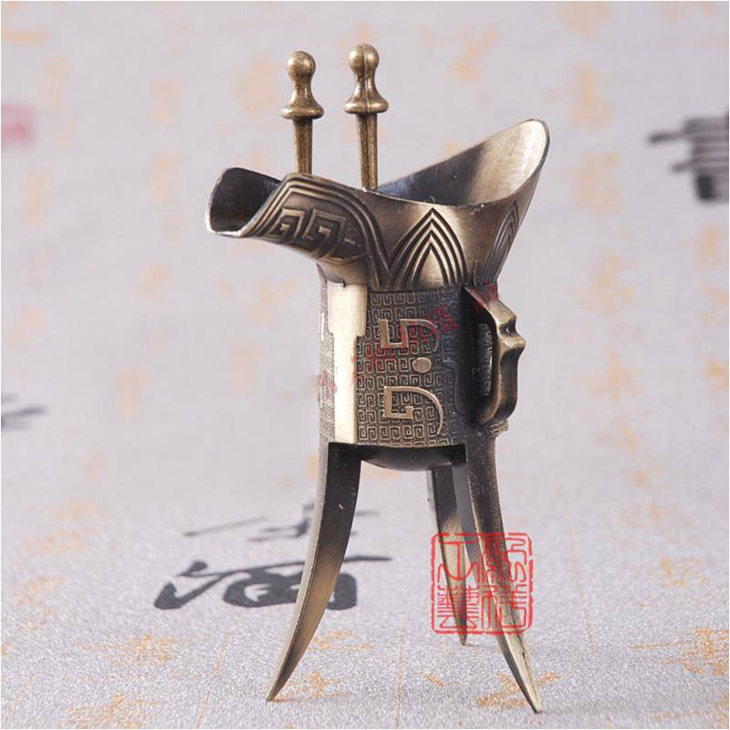 普格影視道具-青銅鼎、酒杯