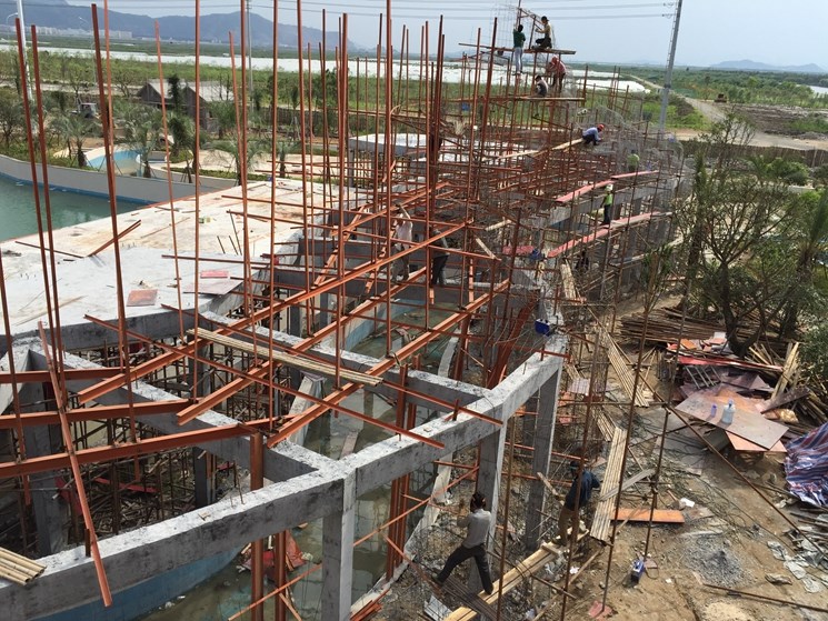 普格浙江玉環水上樂園塑石假山